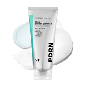VT COSMETICS front bottle showing cleanser packaging and size benefit