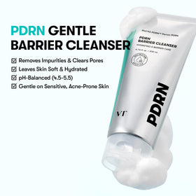 VT COSMETICS pump and label close-up highlighting clear product information