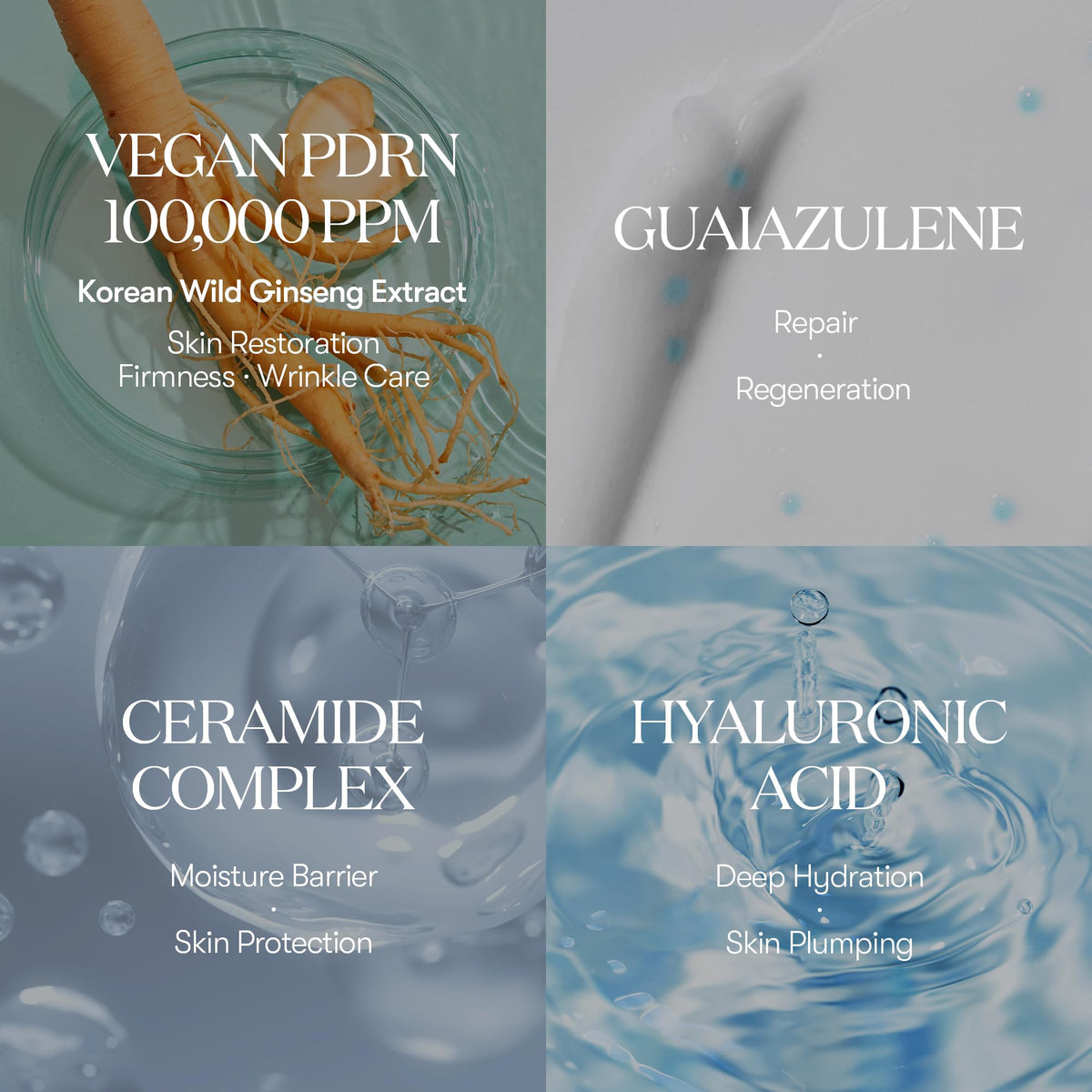 VT COSMETICS close-up azulene capsule highlighting soothing hydration benefit