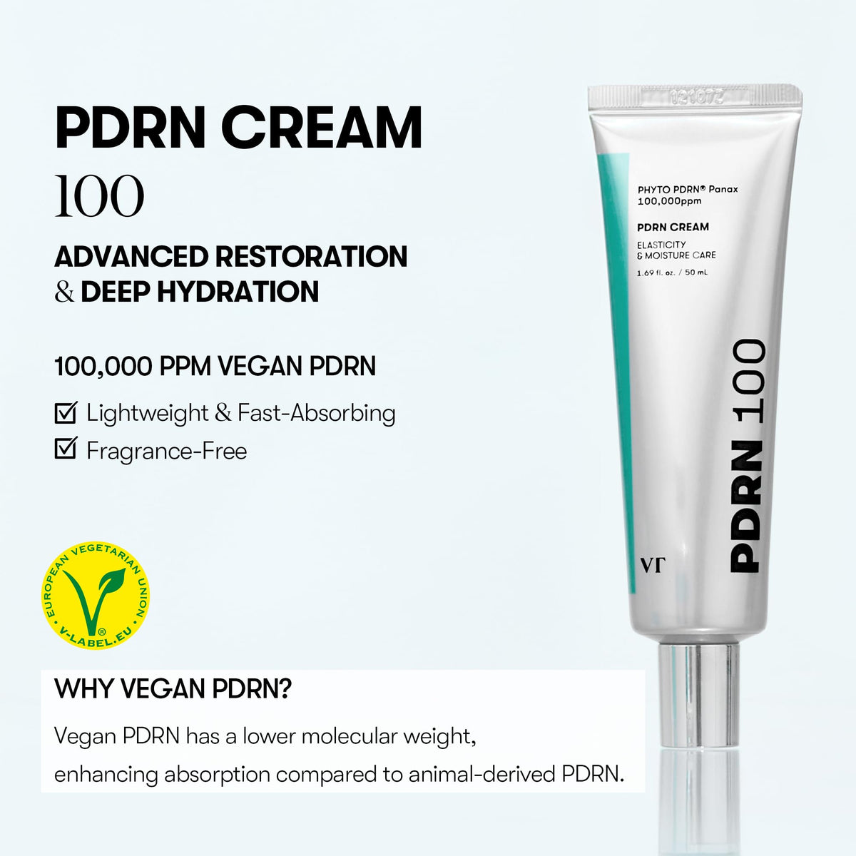 VT COSMETICS open cap revealing lightweight cream texture and quick absorption