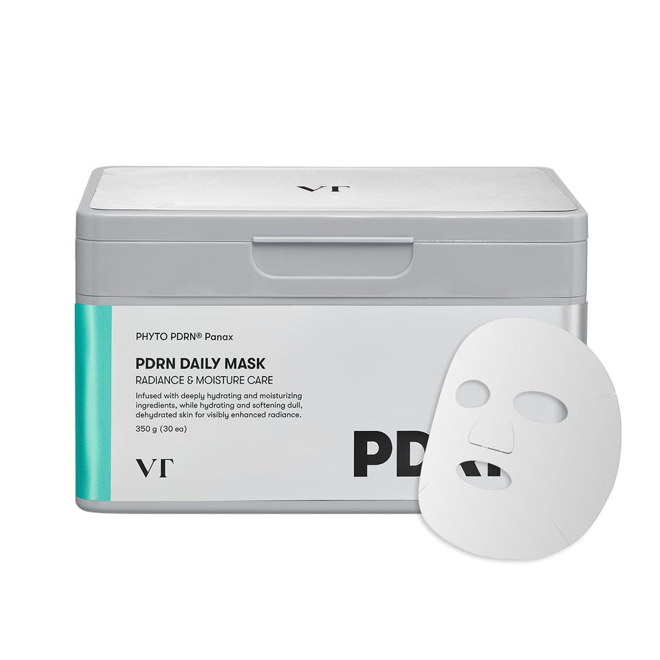 VT COSMETICS front packaging showing 30-sheet tub for daily hydration