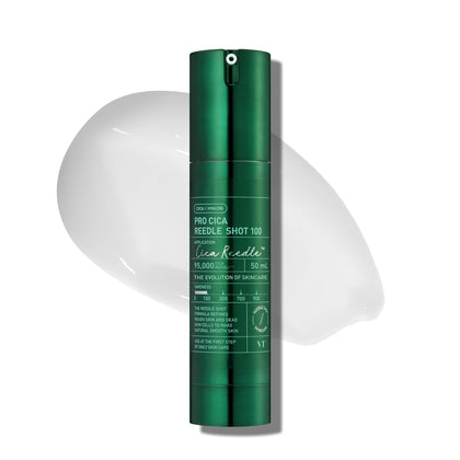 VT COSMETICS front bottle view showing serum and premium packaging benefits clarity