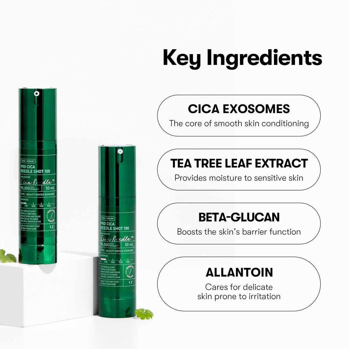 VT COSMETICS label and ingredient list detail showing active centella benefits