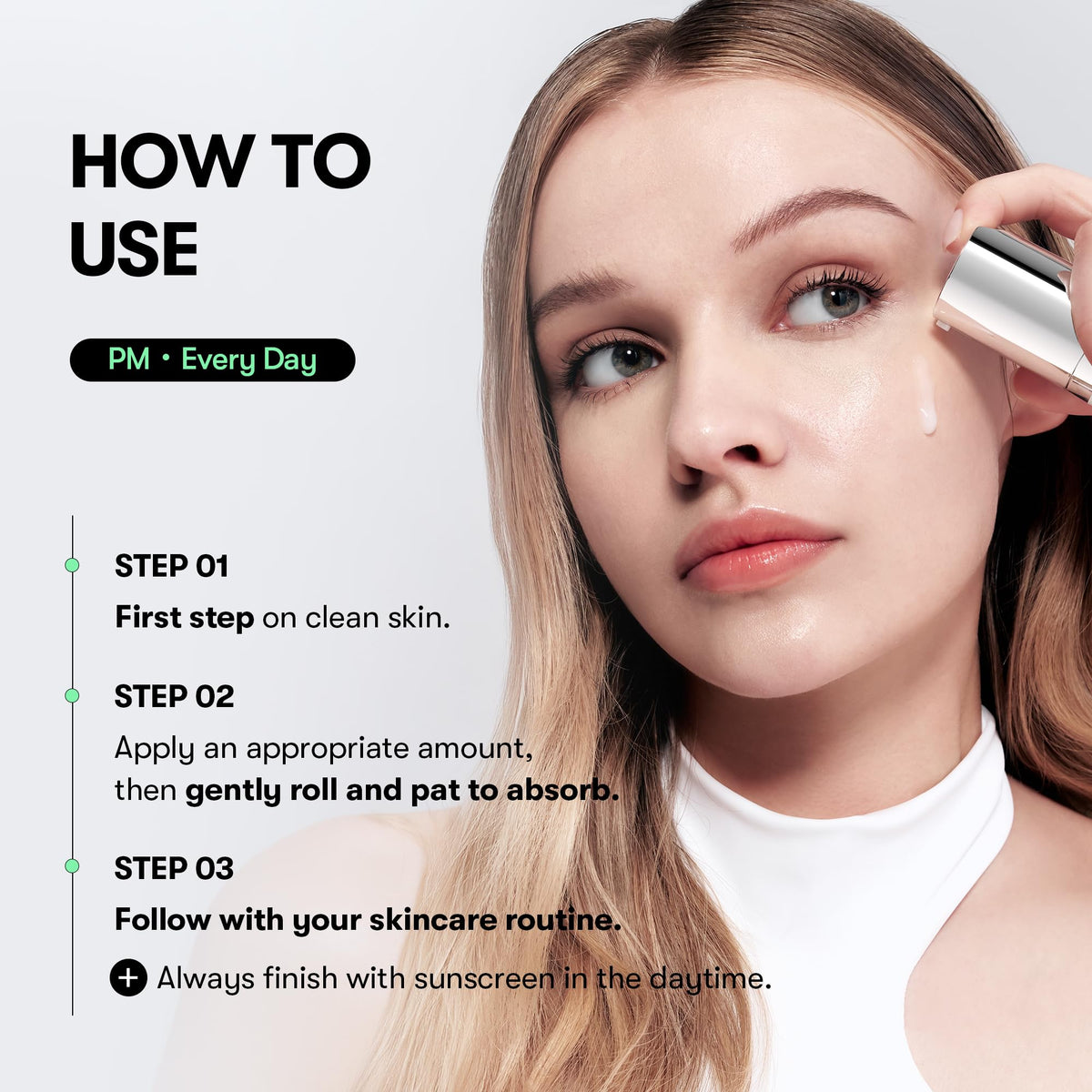 VT COSMETICS Reedle Shot bottle on bathroom shelf in lifestyle scene promoting routine-friendly benefit
