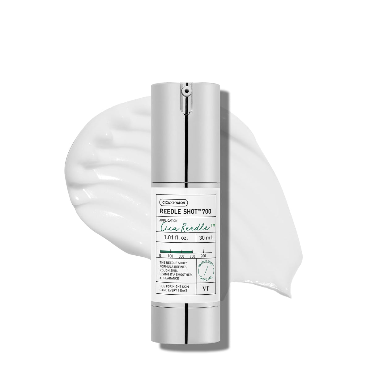 VT COSMETICS Reedle Shot front bottle shows product and clarity benefits