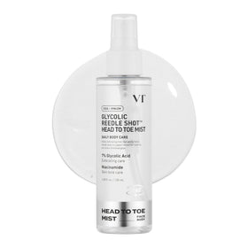 VT COSMETICS front packaging of Reedle Shot mist showing size and branding, convenient travel-ready