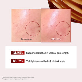 VT COSMETICS label detail with ingredients list and visible calming claim benefit