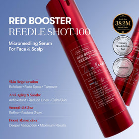 VT COSMETICS Reedle Shot droplet close-up highlighting quick-absorbing serum texture