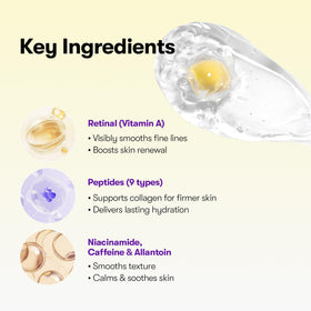 VT COSMETICS capsule close-up revealing concentrated retinal-packed core