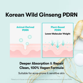 VT COSMETICS ingredient label close-up showing PDRN, collagen and Ceramide NP