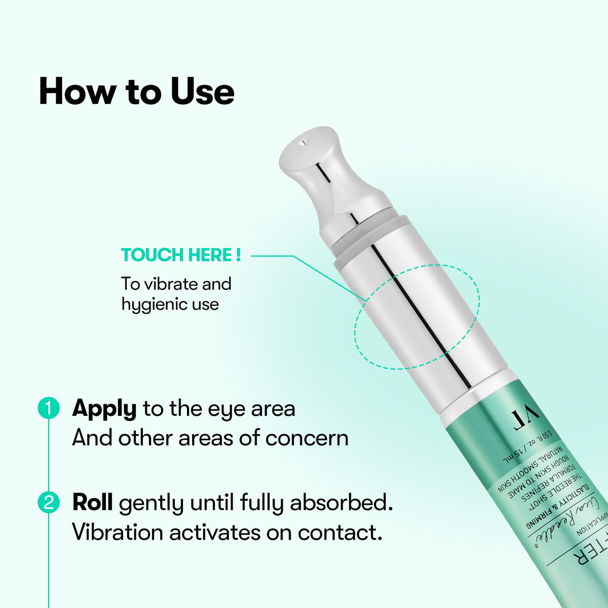 VT COSMETICS Reedle Shot on bathroom counter in daily routine setting