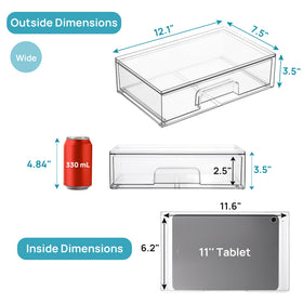 Vtopmart close-up of drawer pulled out highlighting smooth handle and easy access