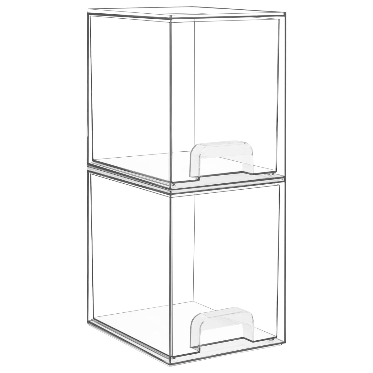 Vtopmart front view clear drawers showing neat visible storage and tidy countertop