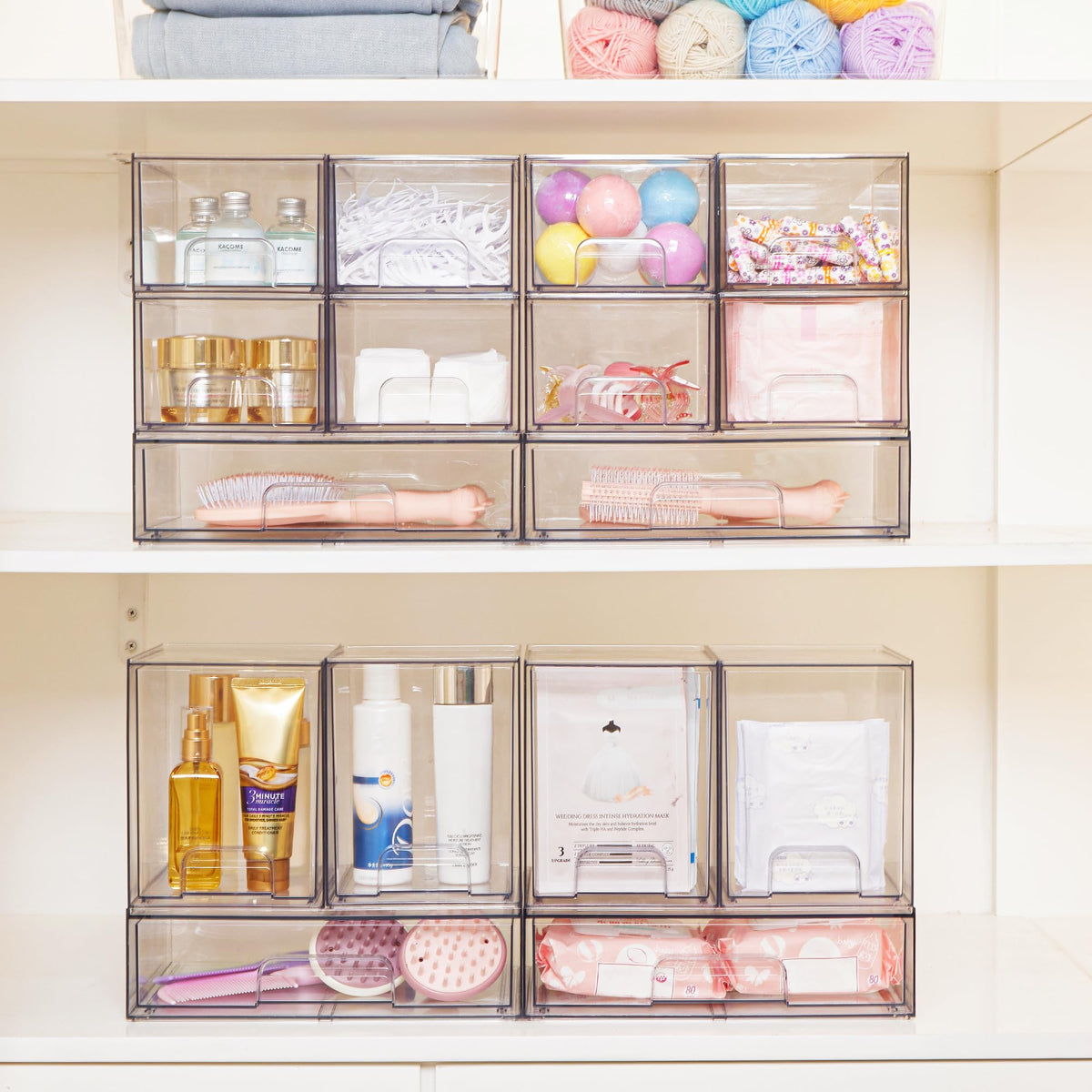 Vtopmart internal view with skincare and cosmetics for easy product spotting