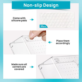 Vtopmart vanity lifestyle shot with organizers creating neat, visible makeup storage