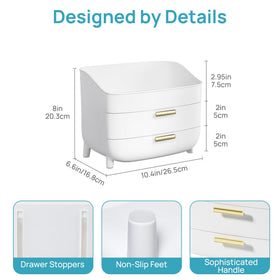 Vtopmart open top display holding daily serums and brushes for quick access