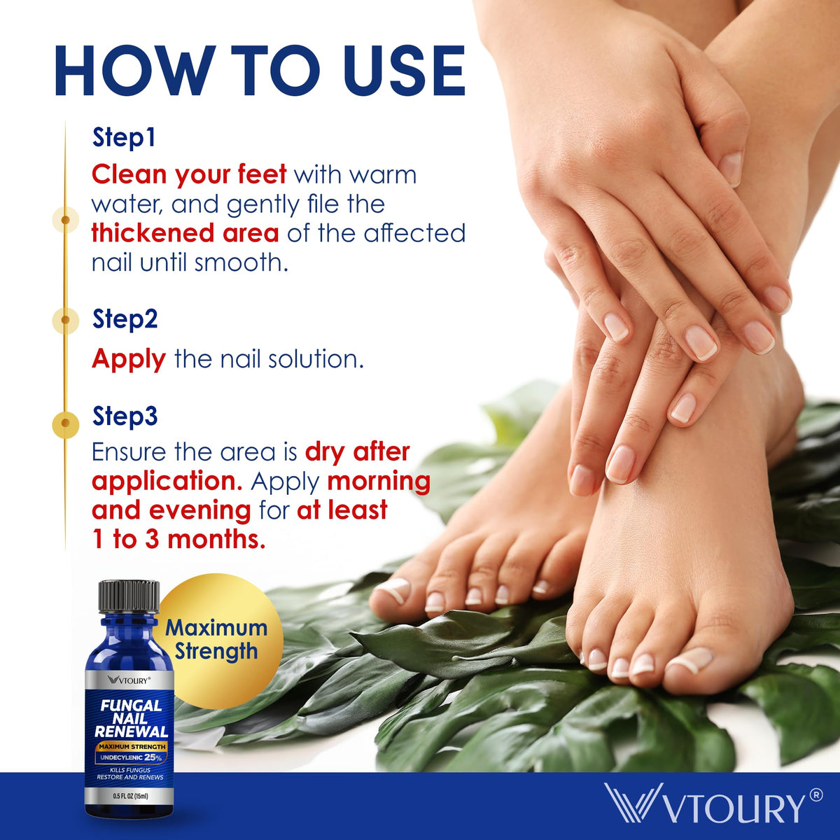 VTROUY label ingredients focus highlighting undecylenic acid concentration