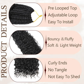 vustbeauty crochet hook inserting pre-looped strand to demonstrate fast installation