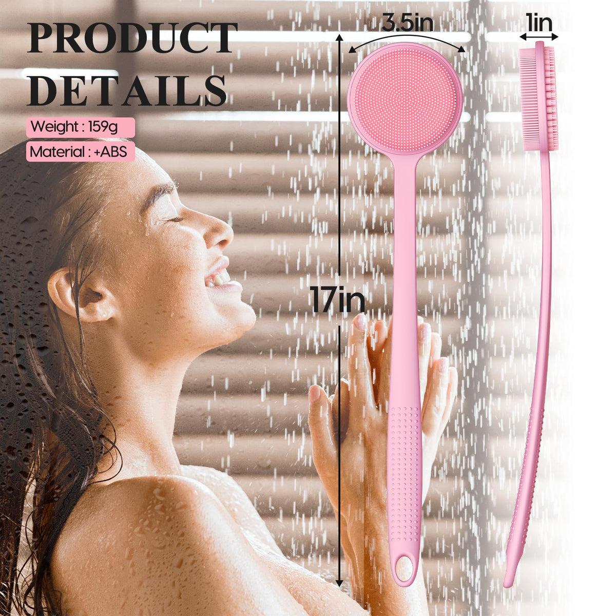 VWMYQ close-up of silicone bristles highlights foam production and gentle cleansing