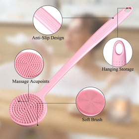 VWMYQ in-shower use reaching shoulders to clean hard-to-reach areas