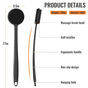 VWMYQ close-up of 17-inch handle non-slip texture for secure grip