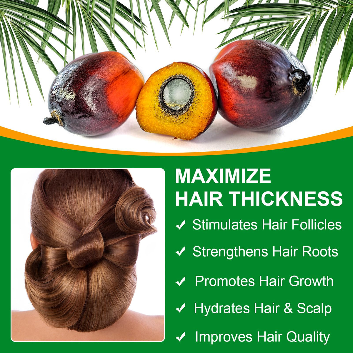 VXHDAG spoolie brushing Batana oil onto eyebrows to condition and define hairs