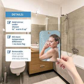 vxkzf detached handheld mirror used for shaving providing clear close-up visibility