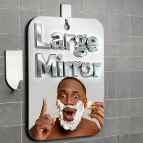 vxkzf front view large shower mirror showing full reflective surface and easy hanging