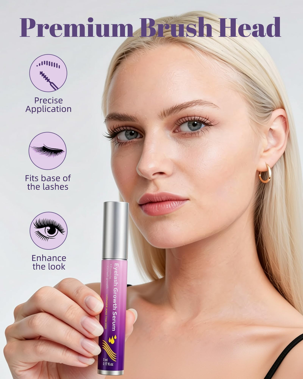Vxzit fine applicator brush close-up for precise nightly application