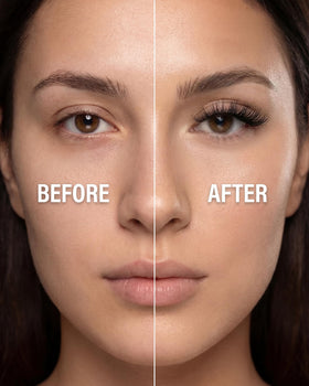 Vxzit serum drop texture on fingertip showing lightweight absorption