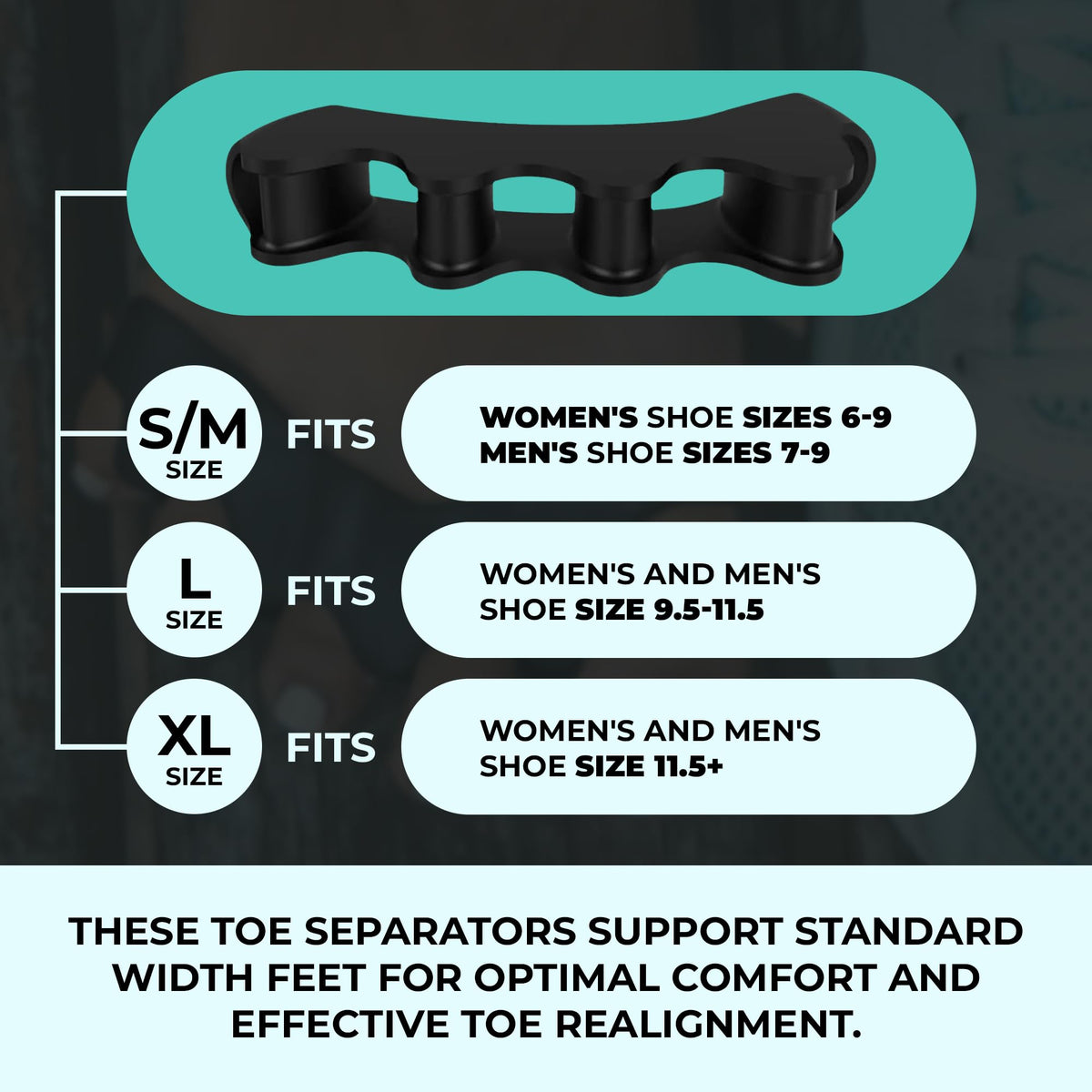VYCE PrimalStep side profile on foot demonstrating toe separation and improved spacing