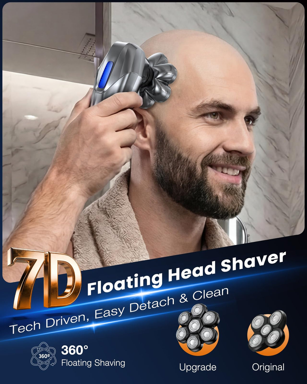 Vylto detachable head removed for easy deep cleaning and rinsing