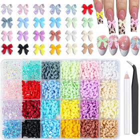VYNELLE front box and contents showing colorful bows for easy selection