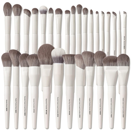 VYNESTRA front view of full 30-piece brush set showing complete kit