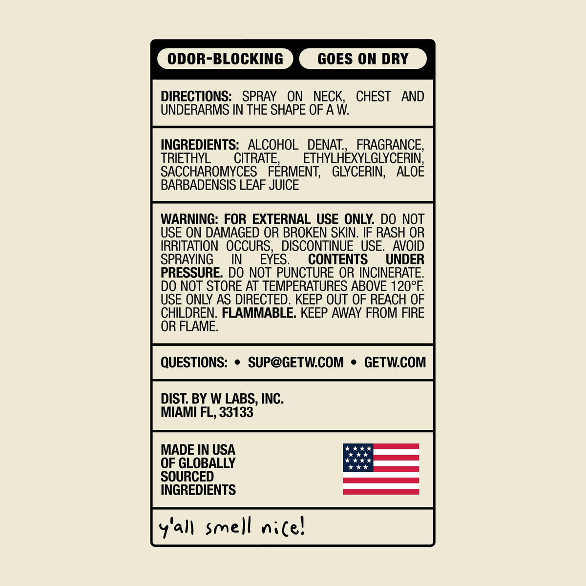 W by Jake Paul side label close-up highlighting ingredient claims benefit