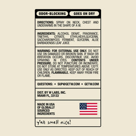 W by Jake Paul side label close-up highlighting ingredient claims benefit