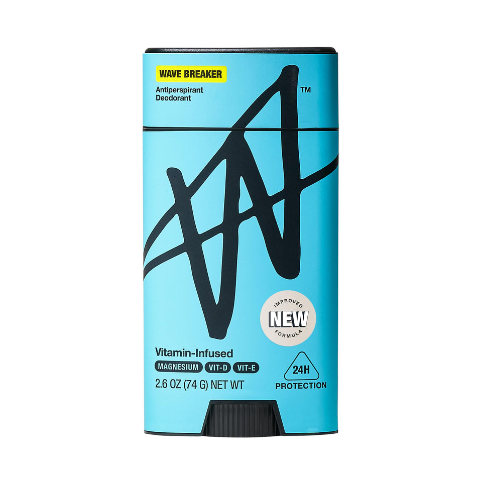 W Wave Breaker front packaging showing bold branding and scent benefits