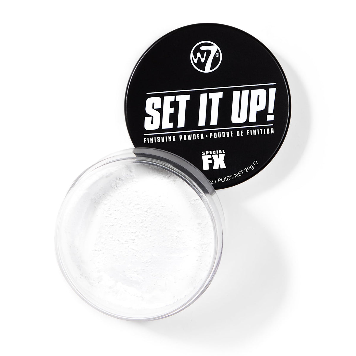 w7 powder texture macro showing fine milled formula for blurred, matte finish