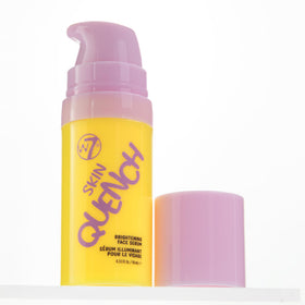 W7 close-up of ingredients label showing key actives like niacinamide