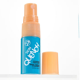 W7 mini set staged in travel bag showing portability and leak-safe design