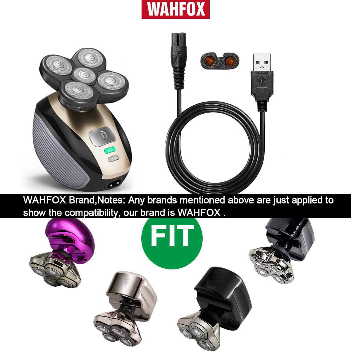 WAHFOX cable laid alongside ruler to show 39.37-inch length for flexible reach