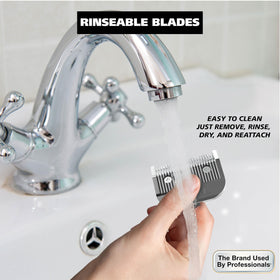 Wahl blade teeth close-up highlighting precision grind for smoother cuts and durability