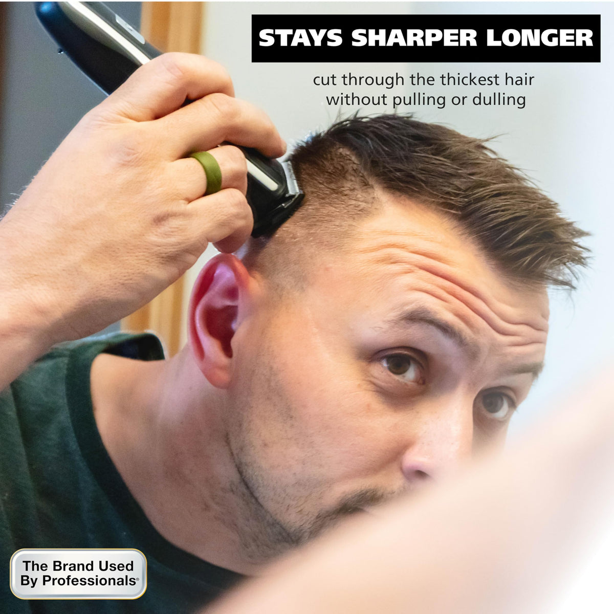 Wahl stainless-steel finish detail demonstrating corrosion resistance and easier cleaning