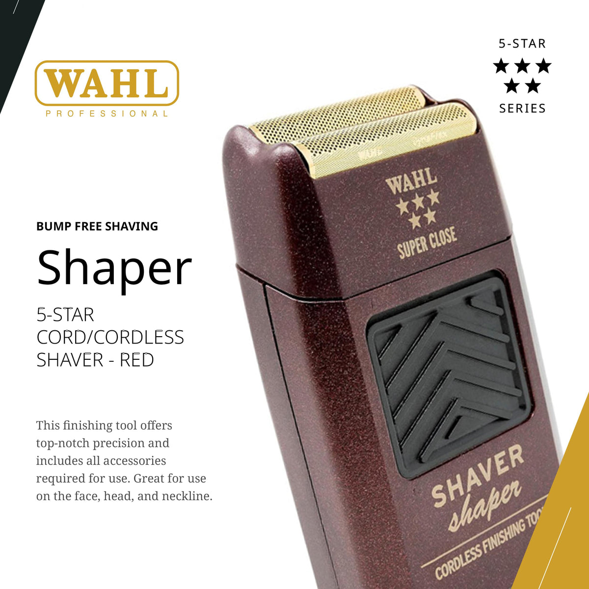Wahl Professional 5 Star side profile highlighting ergonomic shape and lightweight design