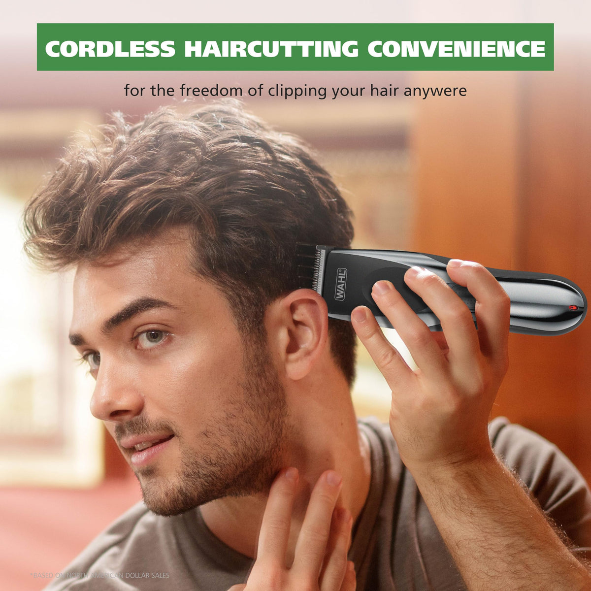 Wahl stainless-steel blade close-up demonstrating sharp durable edge