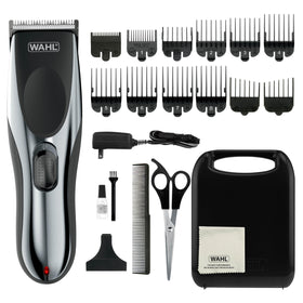 Wahl clipper front view showing kit and accessories for precise grooming