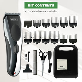 Wahl plug and voltage label showing global travel compatibility