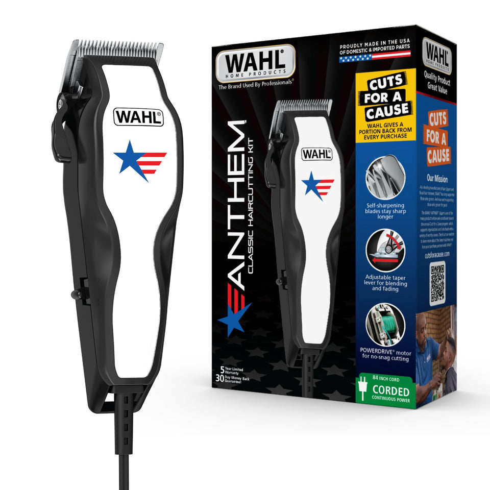 Wahl Anthem front packaging showing kit and contents for clear purchase decision