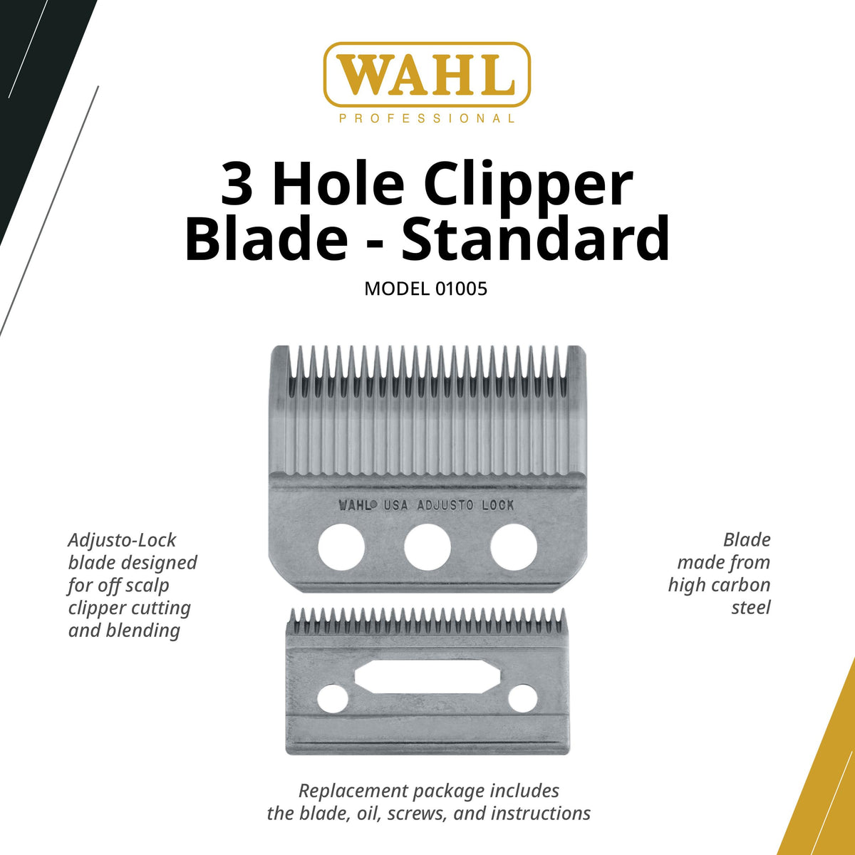 Wahl close-up of blade teeth detail revealing sharp edges for cleaner cuts