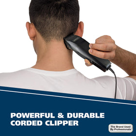 Wahl carbon steel blades closeup highlighting durable self-sharpening edge and reliability